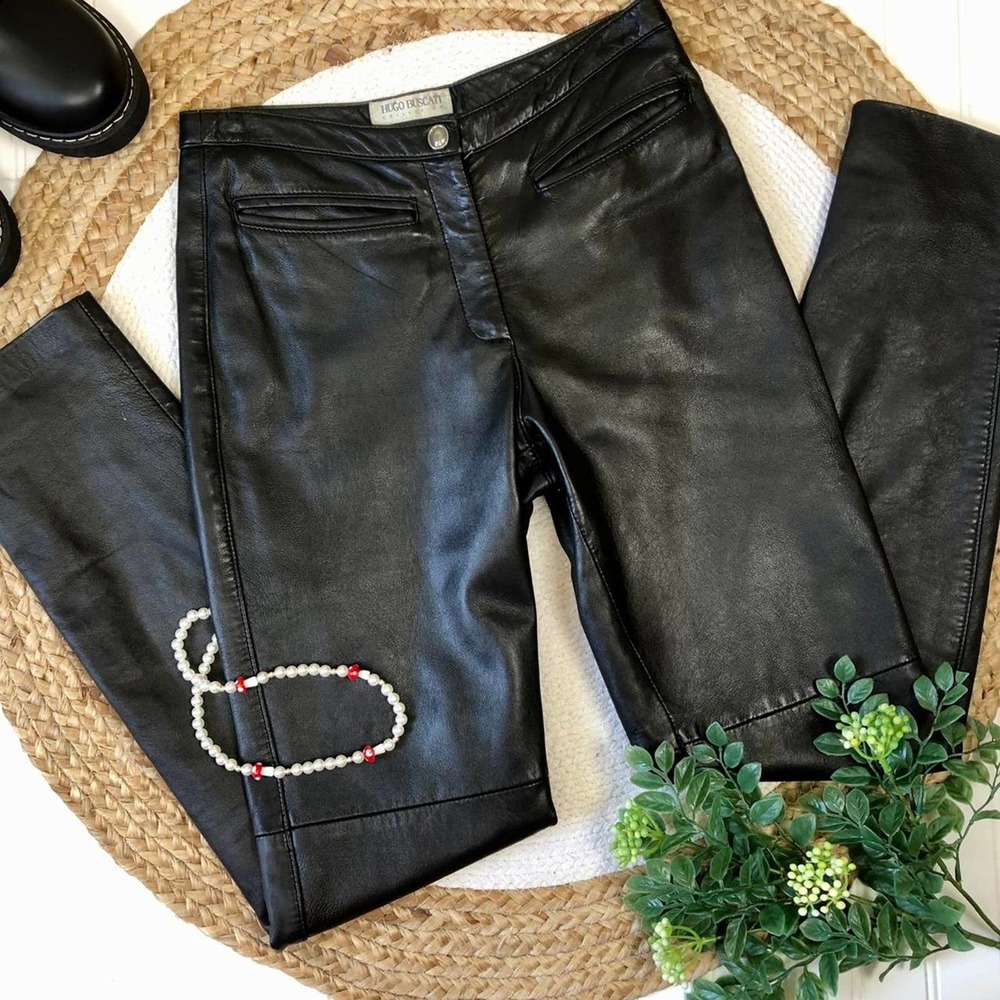 Vintage 100% Leather Pants
